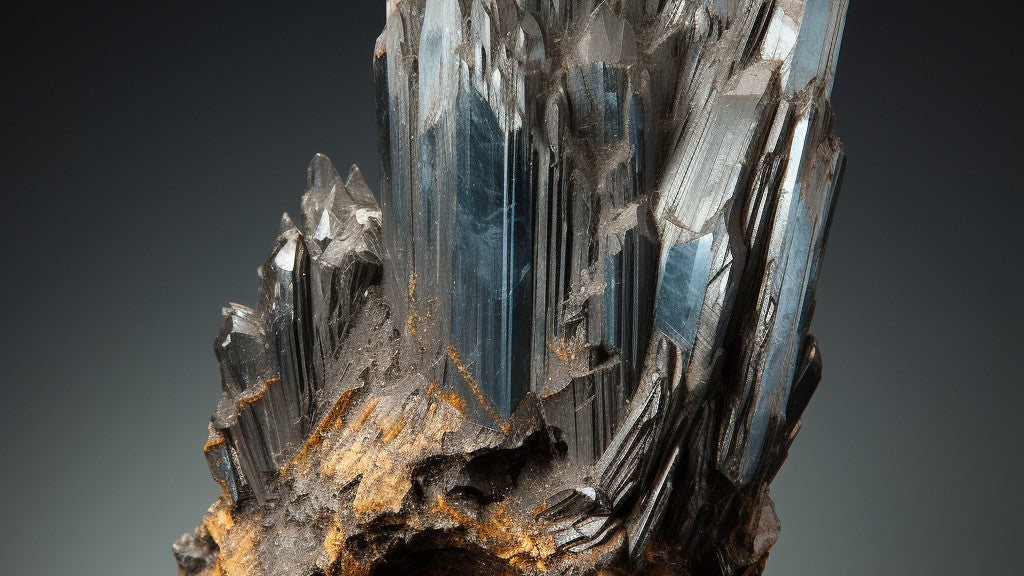 Antimonite - stibnite foto