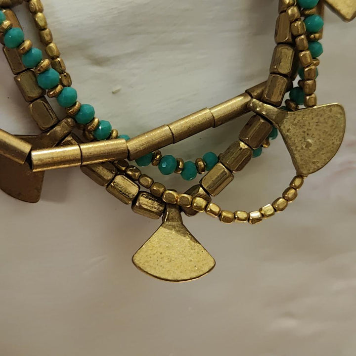 Handcrafted brass choker necklace ETHNIC necklace