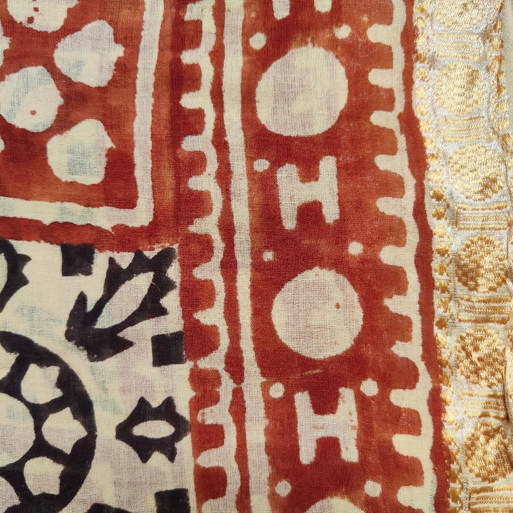 Pareo - Sciarpa artigianale in cotone -Telo da mare - NAMUK