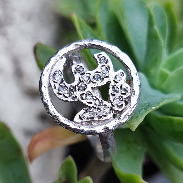 Anello fascia in argento 925 ANELLO ETNICO OM AUM