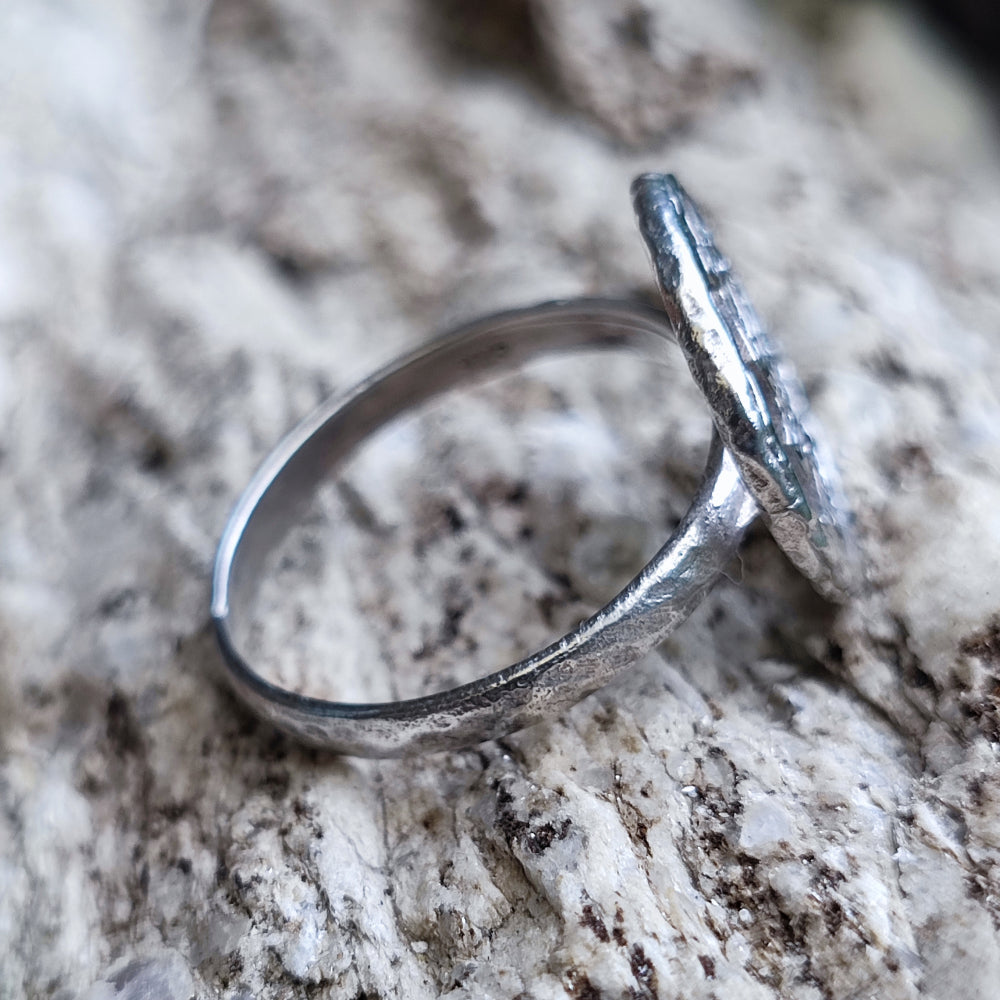 Anello fascia in argento 925 ANELLO ETNICO OM AUM