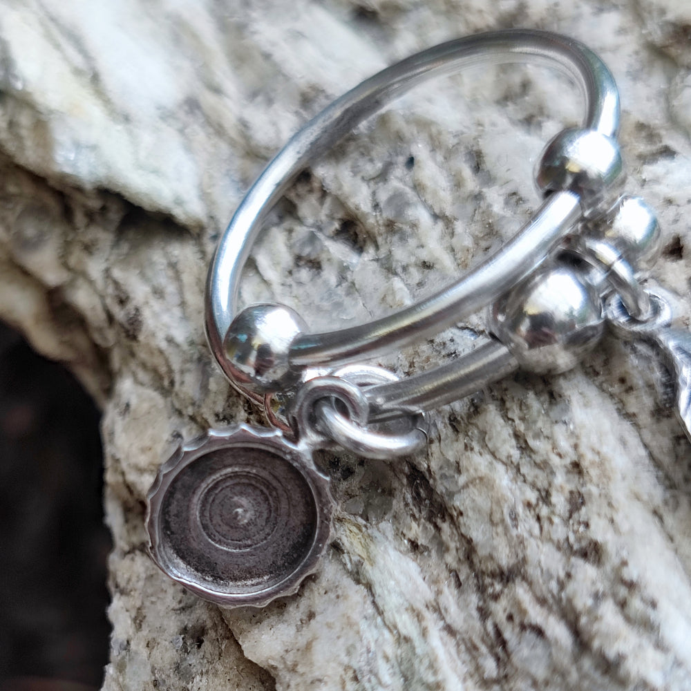 Anello in argento 925 con ciondoli - LISA