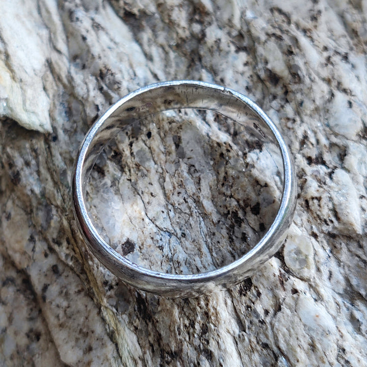 Anello a fascia liscia in argento 925 - FEDE