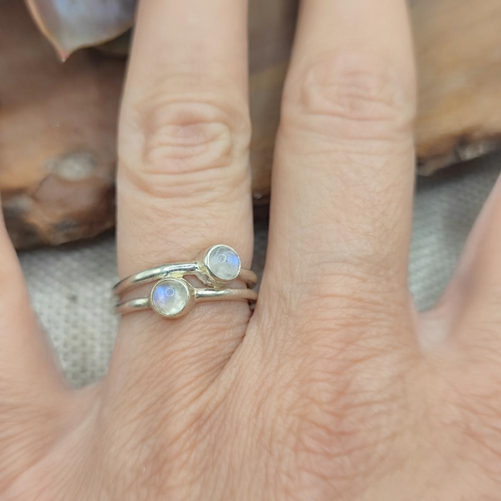 Anello artigianale in argento 925 con pietra - ICHPURAM