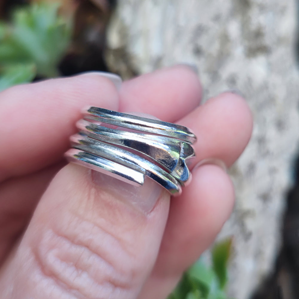 Anello a fascia in argento 925 - SHIVRAJPUR