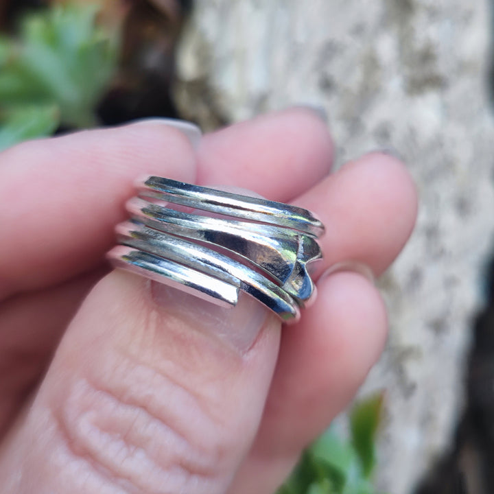 Anello a fascia in argento 925 - SHIVRAJPUR