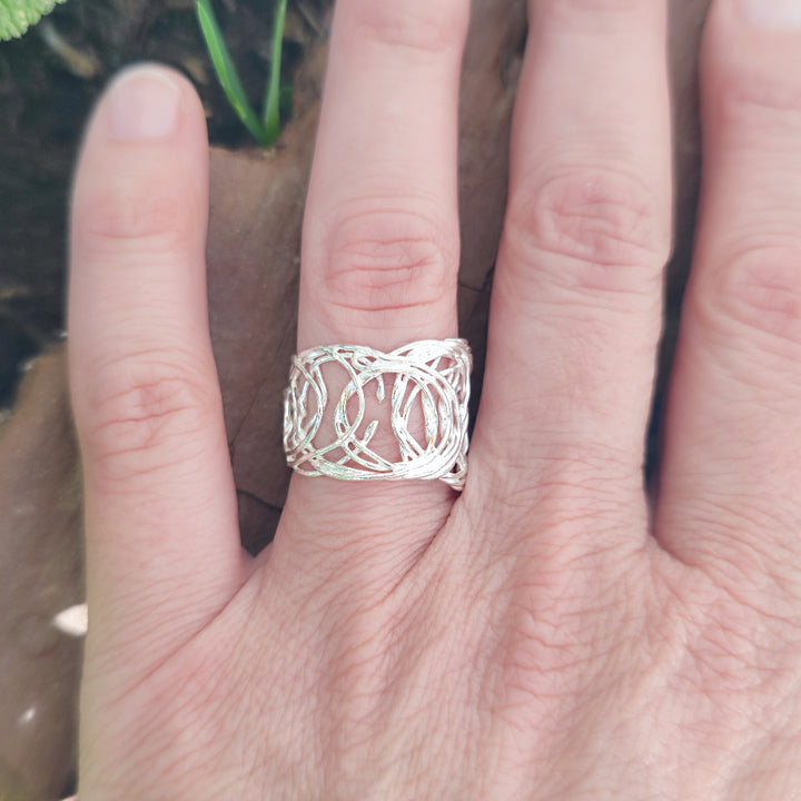 Anello in argento 925 artigianale - SHIVPURI