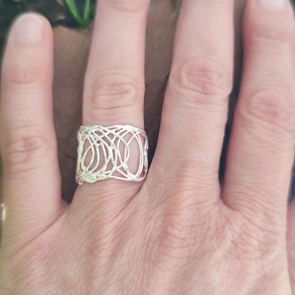 Anello in argento 925 artigianale - SHIVPURI