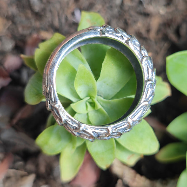 Anello in argento 925 con piumaggio - BHARATPUR