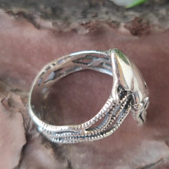 Anello in argento 925 con calamaro - SKVIDA