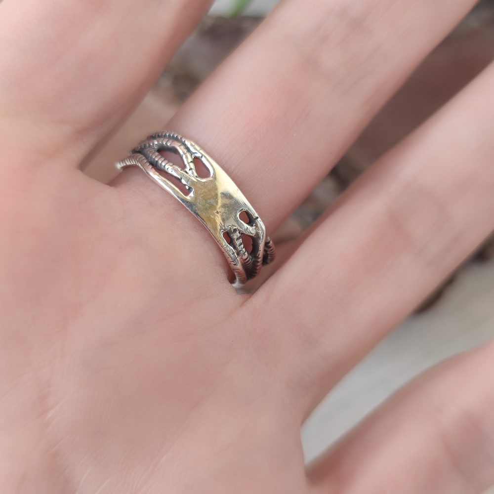 Anello in argento 925 con calamaro - SKVIDA