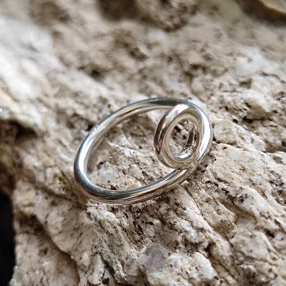 Anello in argento 925 con cerchio - DAMOH