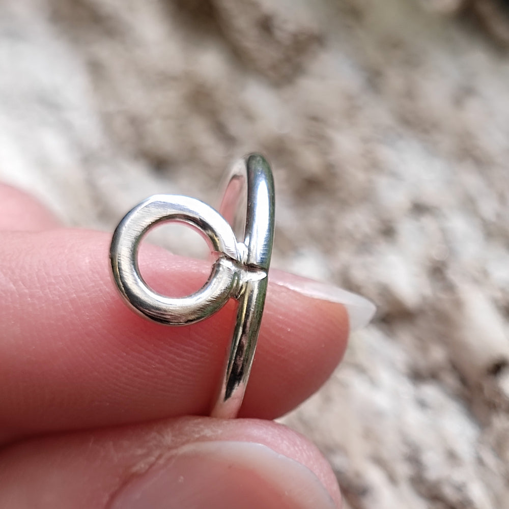 Anello in argento 925 con cerchio - DAMOH