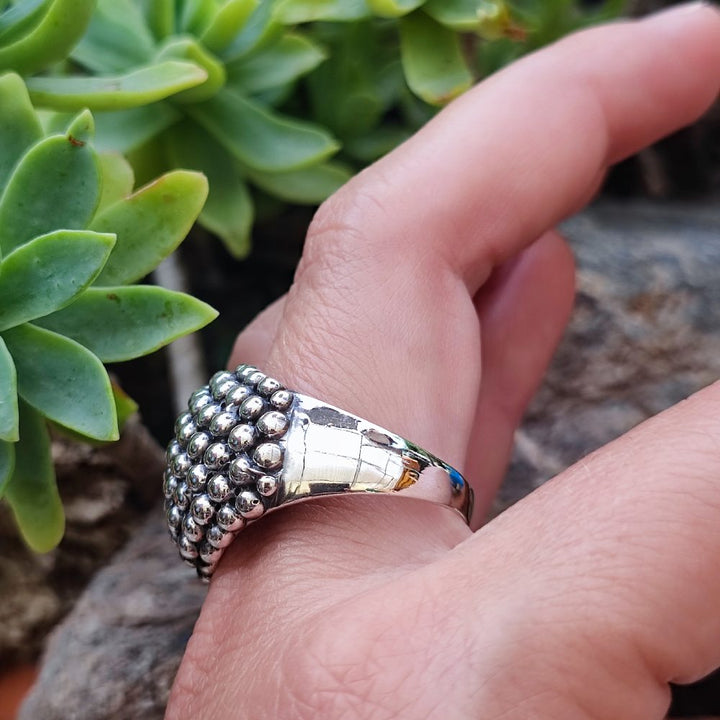 ANELLO artigianale a fascia in argento 925 - JESACUE
