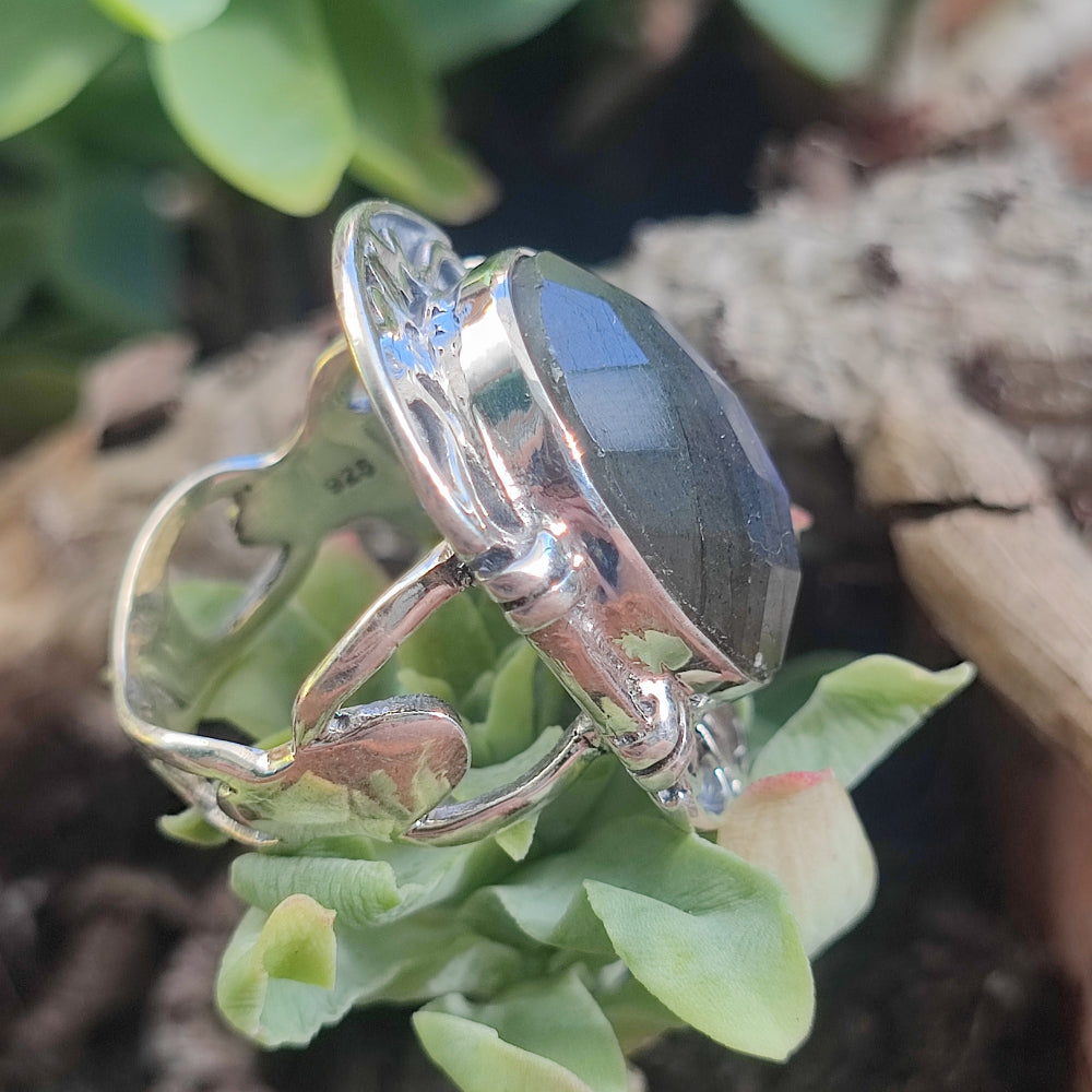 Anello etnico in argento 925 con pietra - PINDARIE