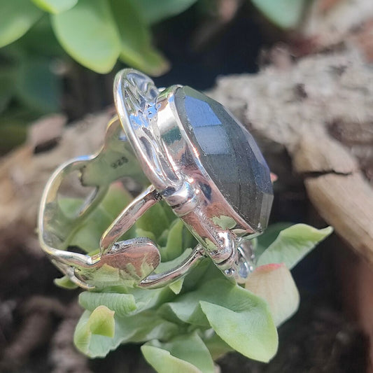 Anello etnico in argento 925 con pietra - PINDARIE