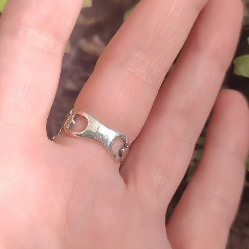 Anello etnico in argento 925 con pietra - PINDARIE