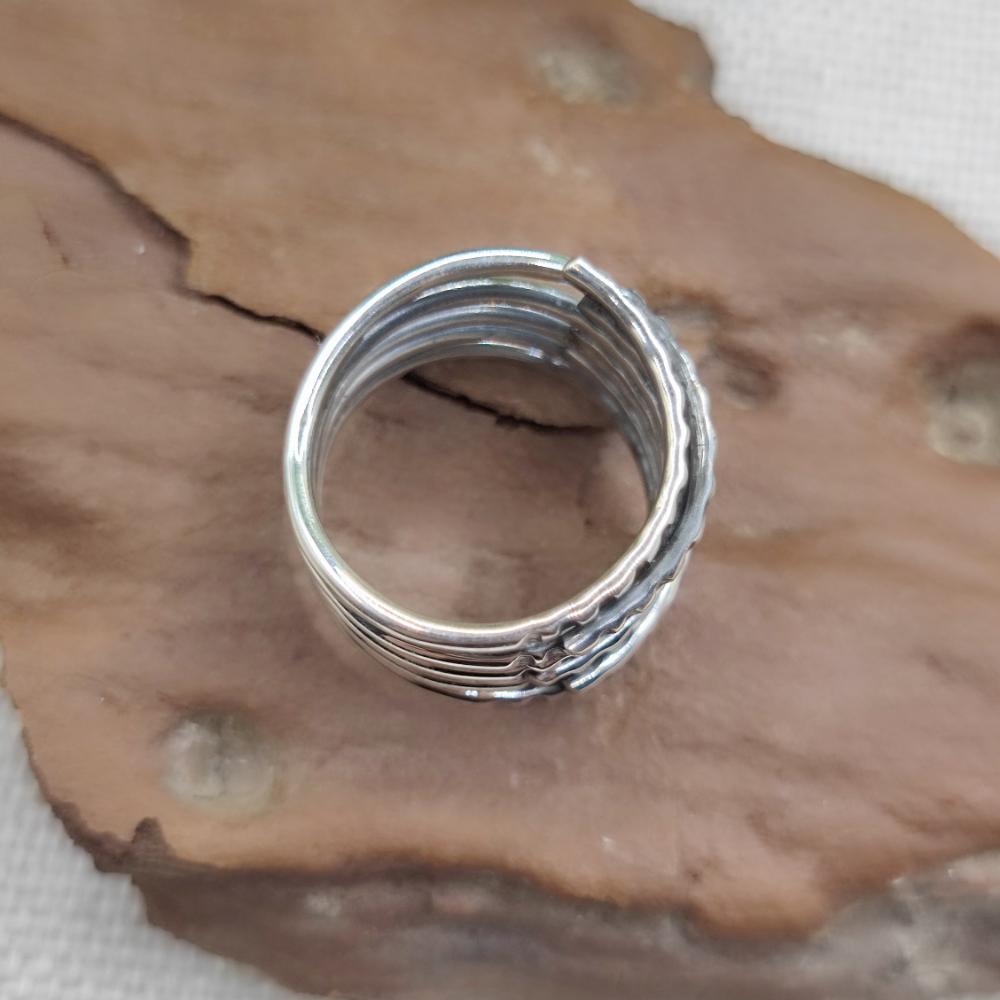 Anello a fascia alta in argento 925 - PAKARDAN