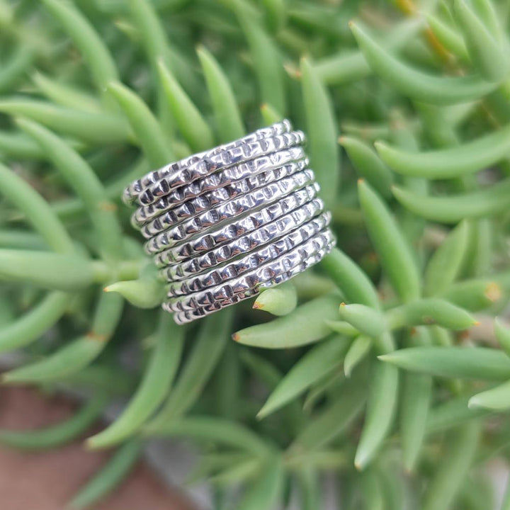 Anello a fascia alta in argento 925 - PAKARDAN