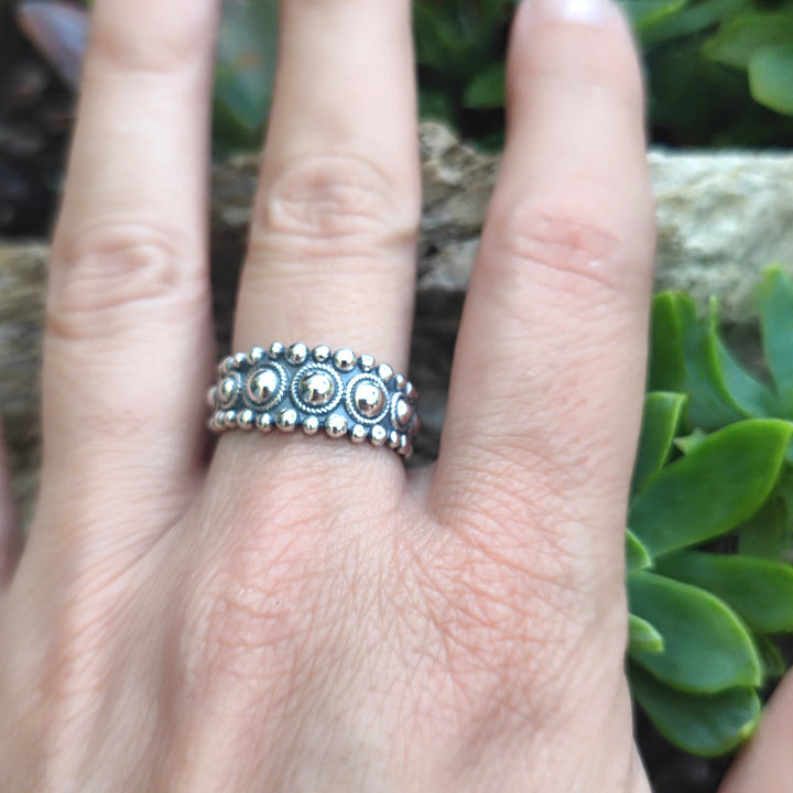 Handmade 925 Silver Band Ring - PALIMETA