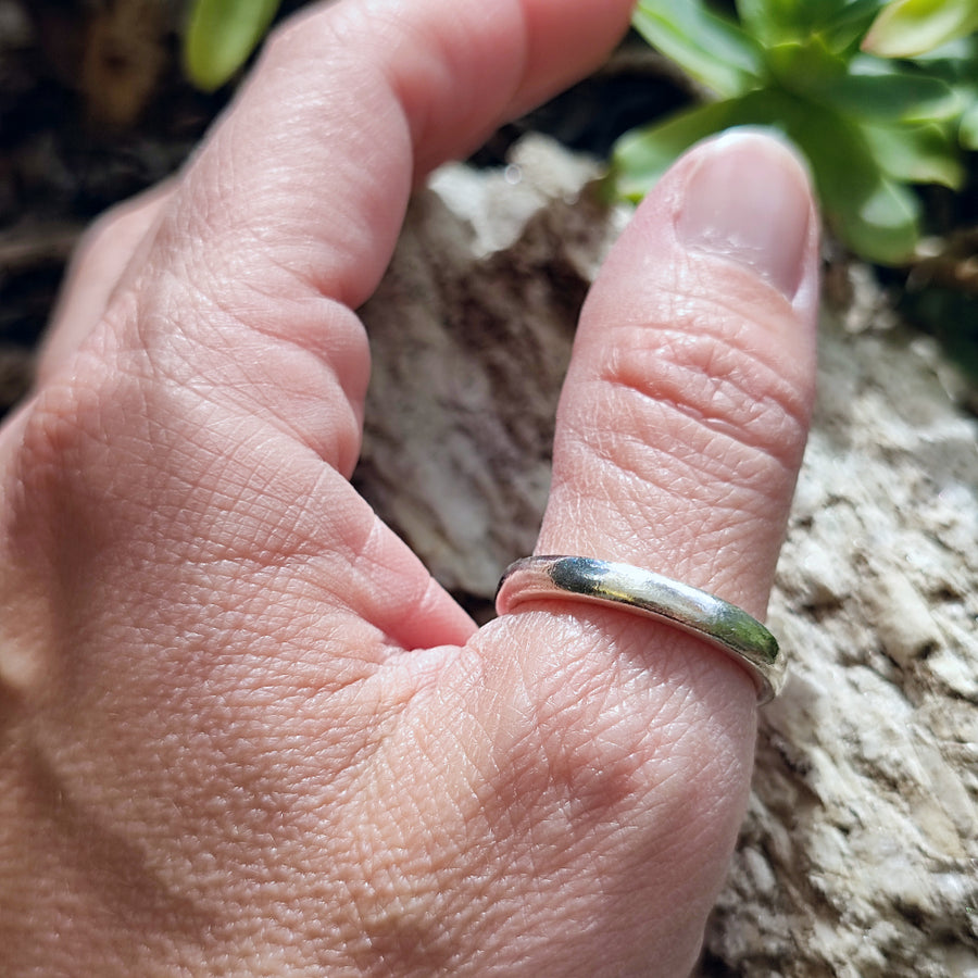 Anello a fascia in argento 925 - FEDE