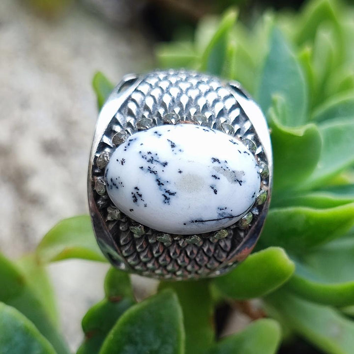 Anello con pietra in argento 925 - KHAITA