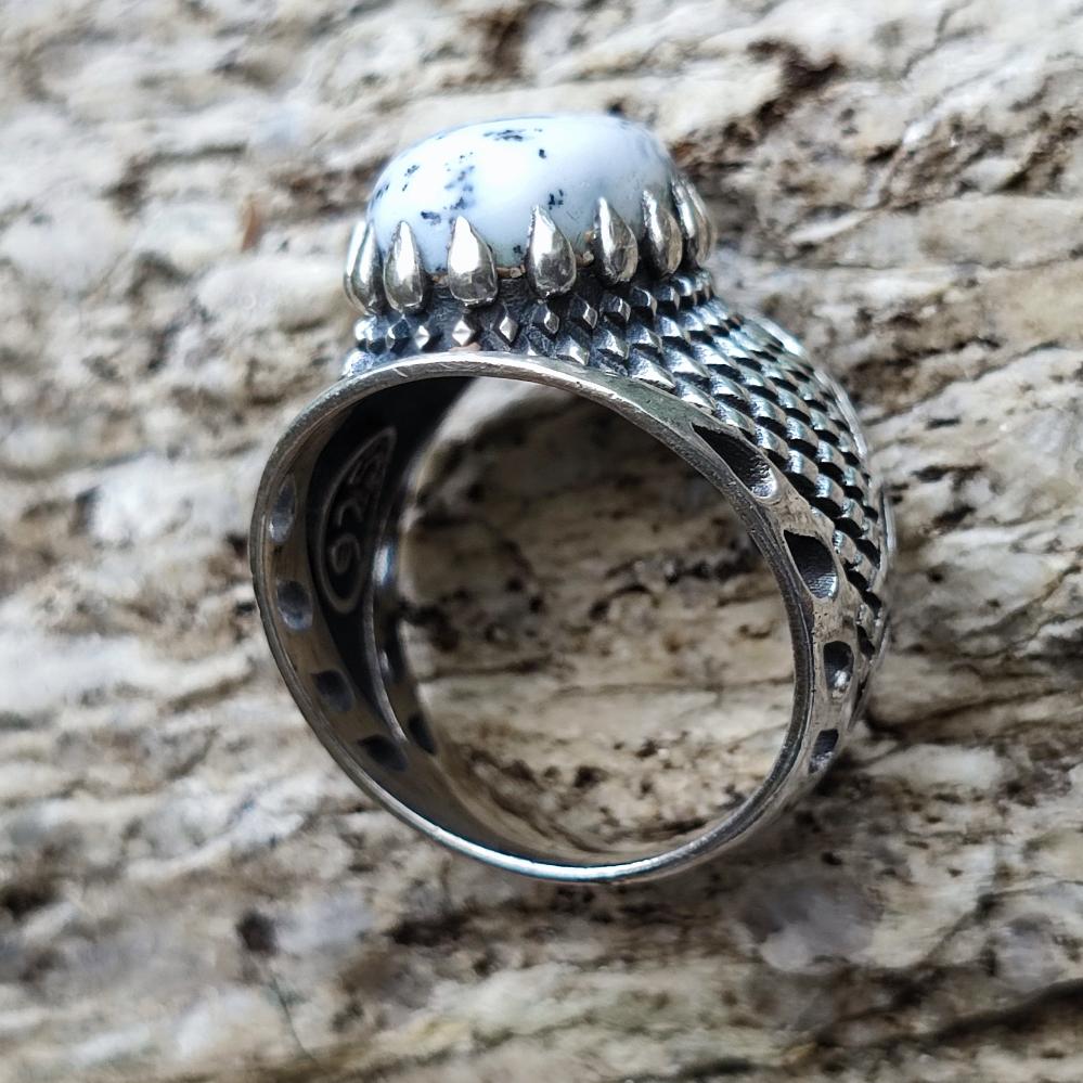 Anello con pietra in argento 925 - KHAITA
