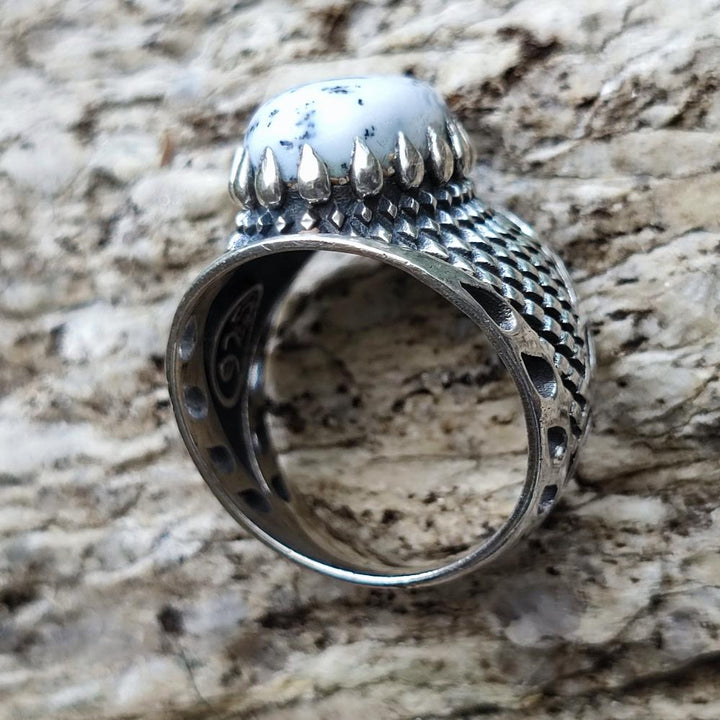 Anello con pietra in argento 925 - KHAITA