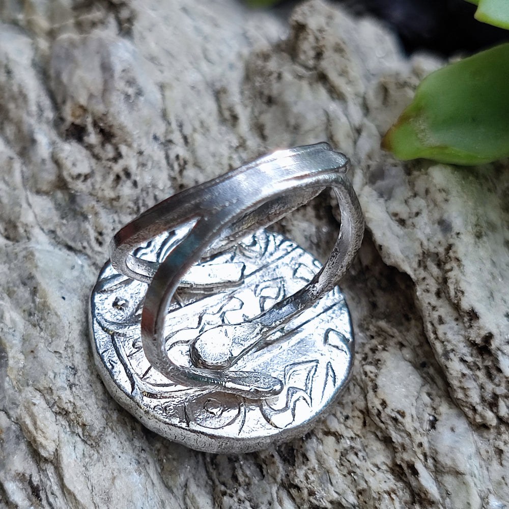 Anello etnico artigianale in argento 925 - KHED