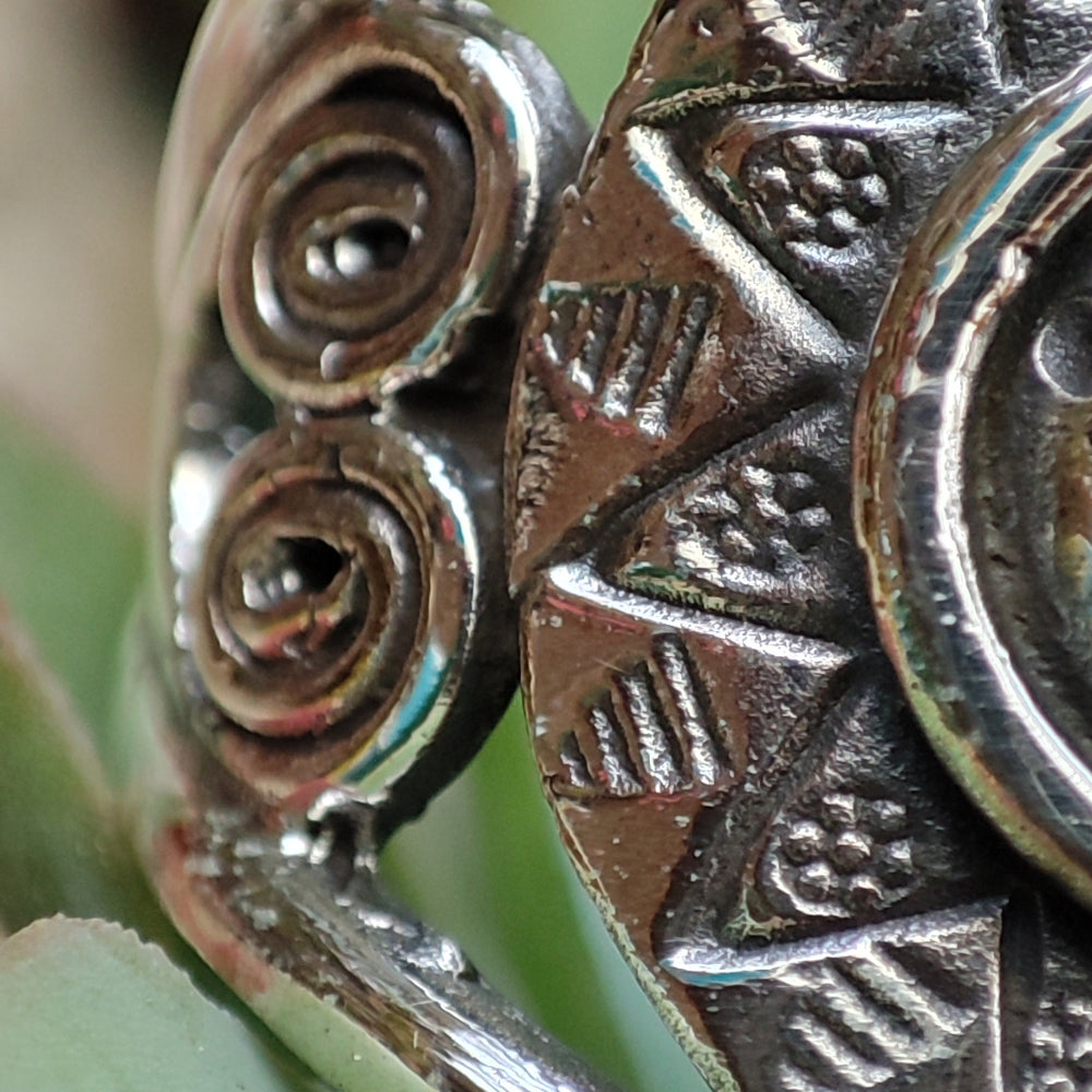 Anello in argento 925 a fascia con sole - KURMITHEL