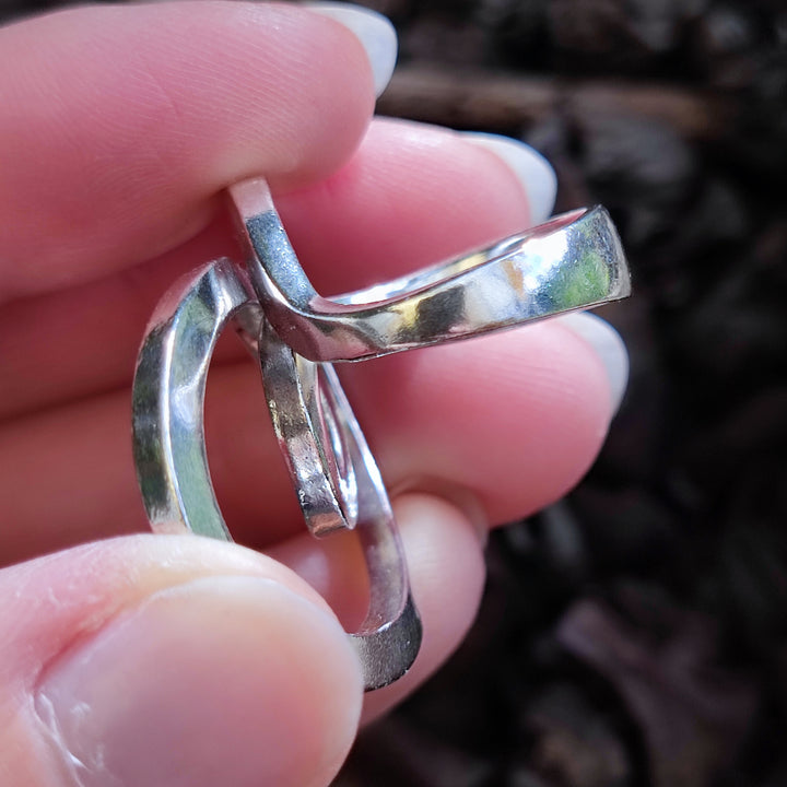 Anello design contemporaneo in argento 925 - MIRAYA