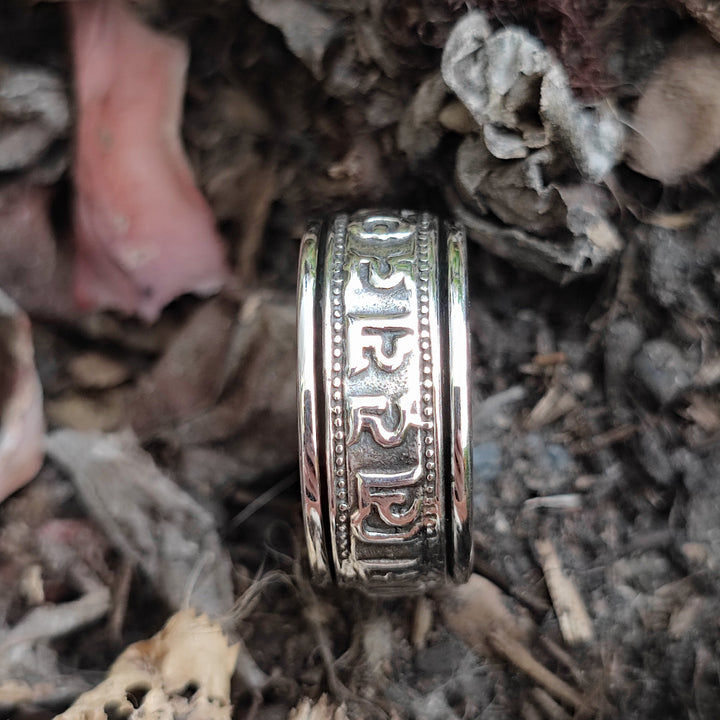 ANELLO antistress a fascia in argento 925 - NAGAR