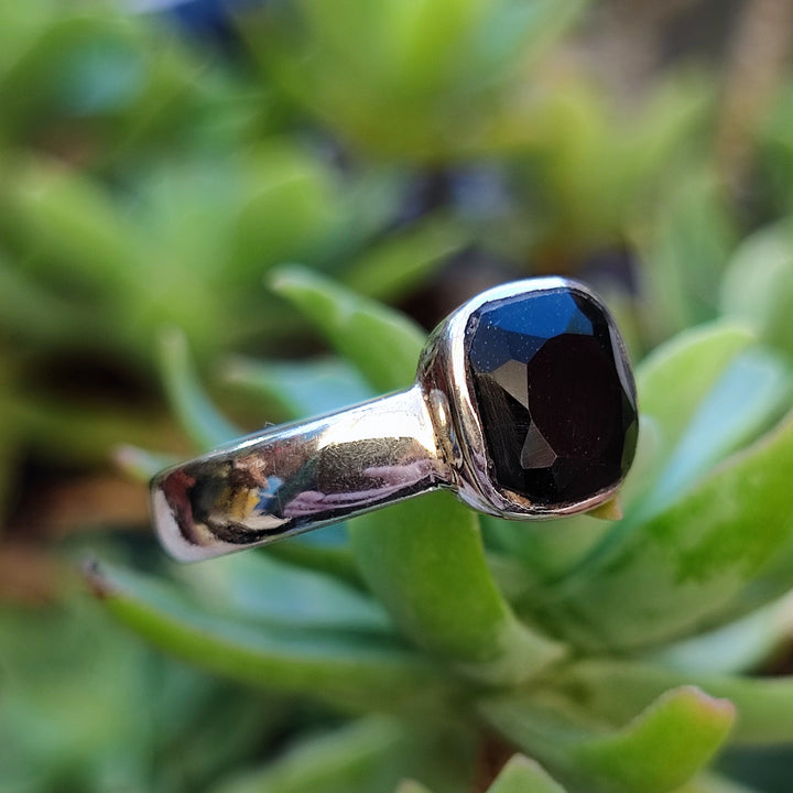 Anello etnico in argento 925 con pietra - TURKI