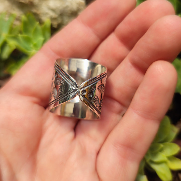 Anello in argento antico con pesce - RAIPUR