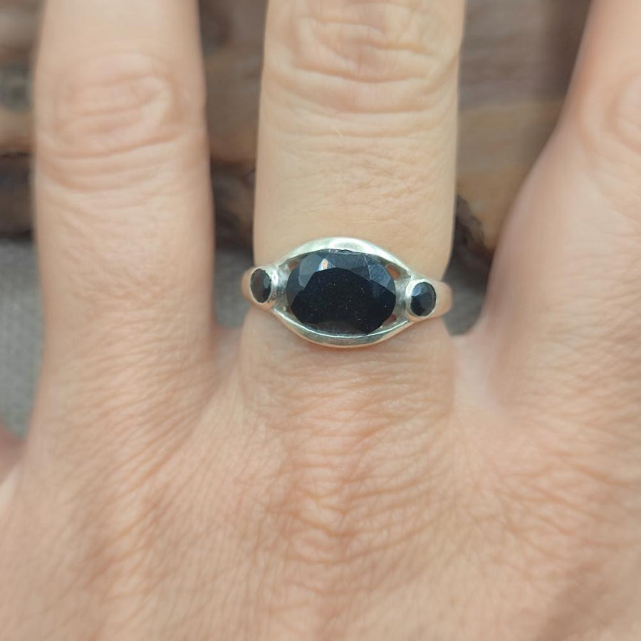 Anello in argento 925 con pietra - BHADRACHALAM