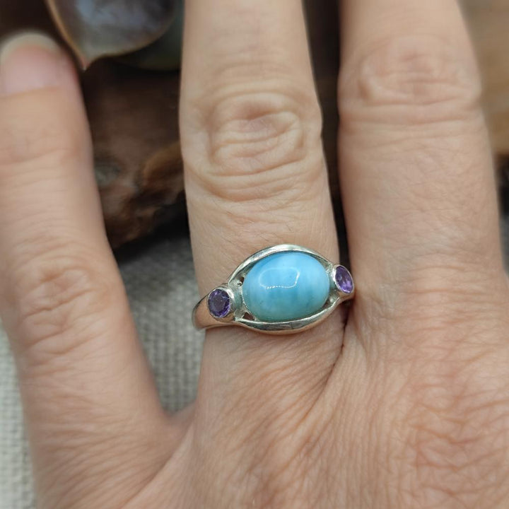 Anello in argento 925 con pietra - BHADRACHALAM