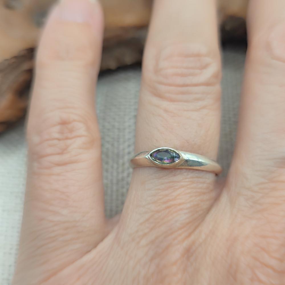 Anello in argento 925 con pietra - DHARMAVARAM