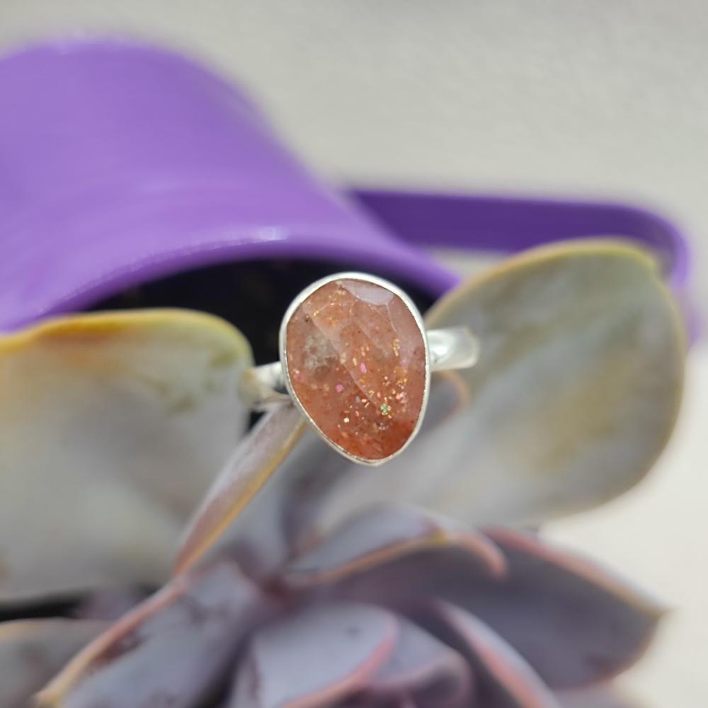 Anello artigianale in argento 925 con pietra - KAMANPUR