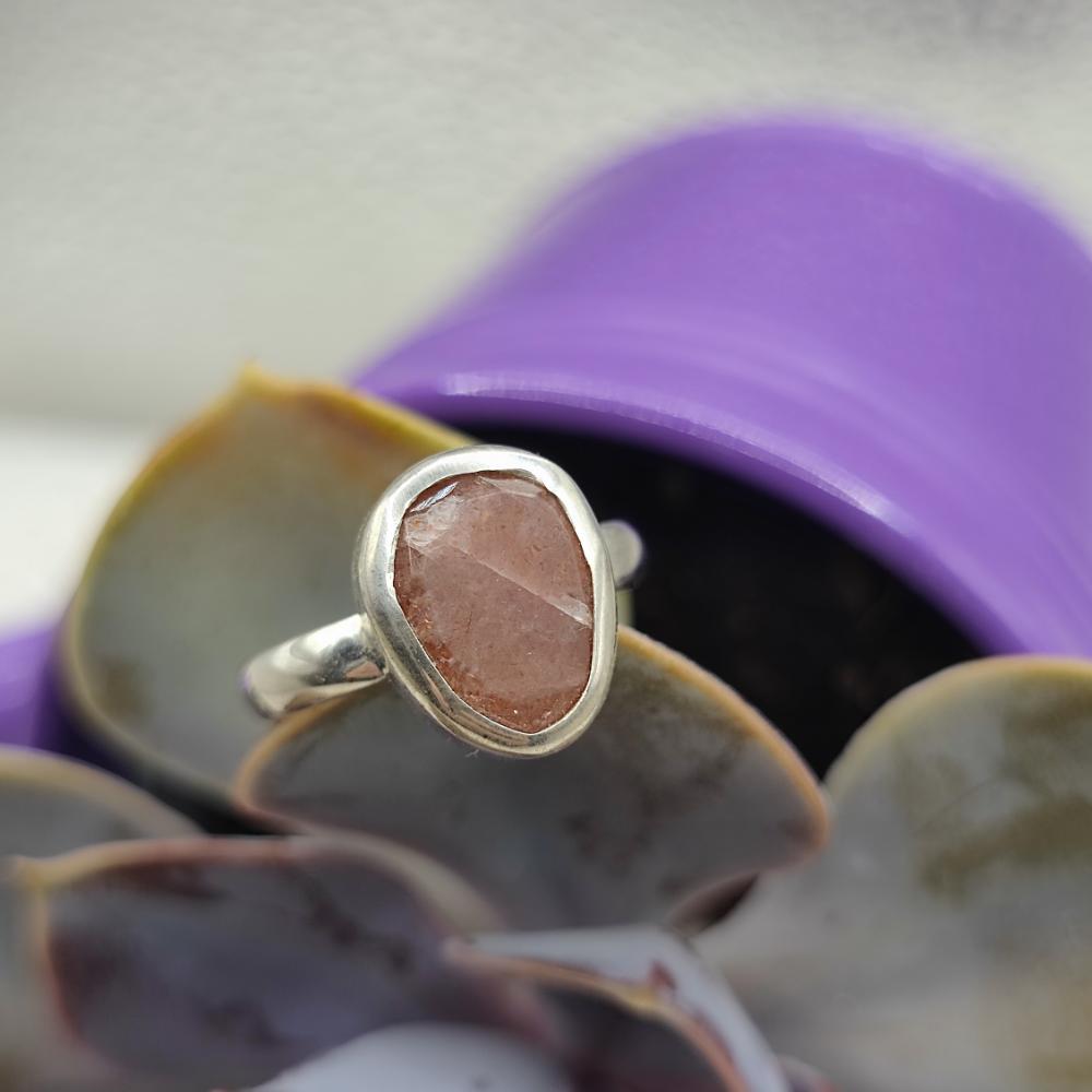 Anello artigianale in argento 925 con pietra - KAMANPUR