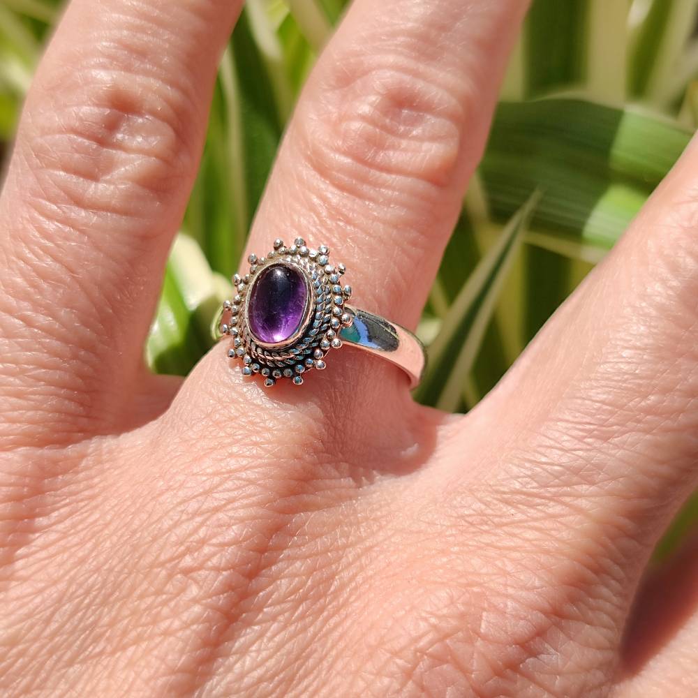 Anello con pietra in argento 925 - BILABAWADI