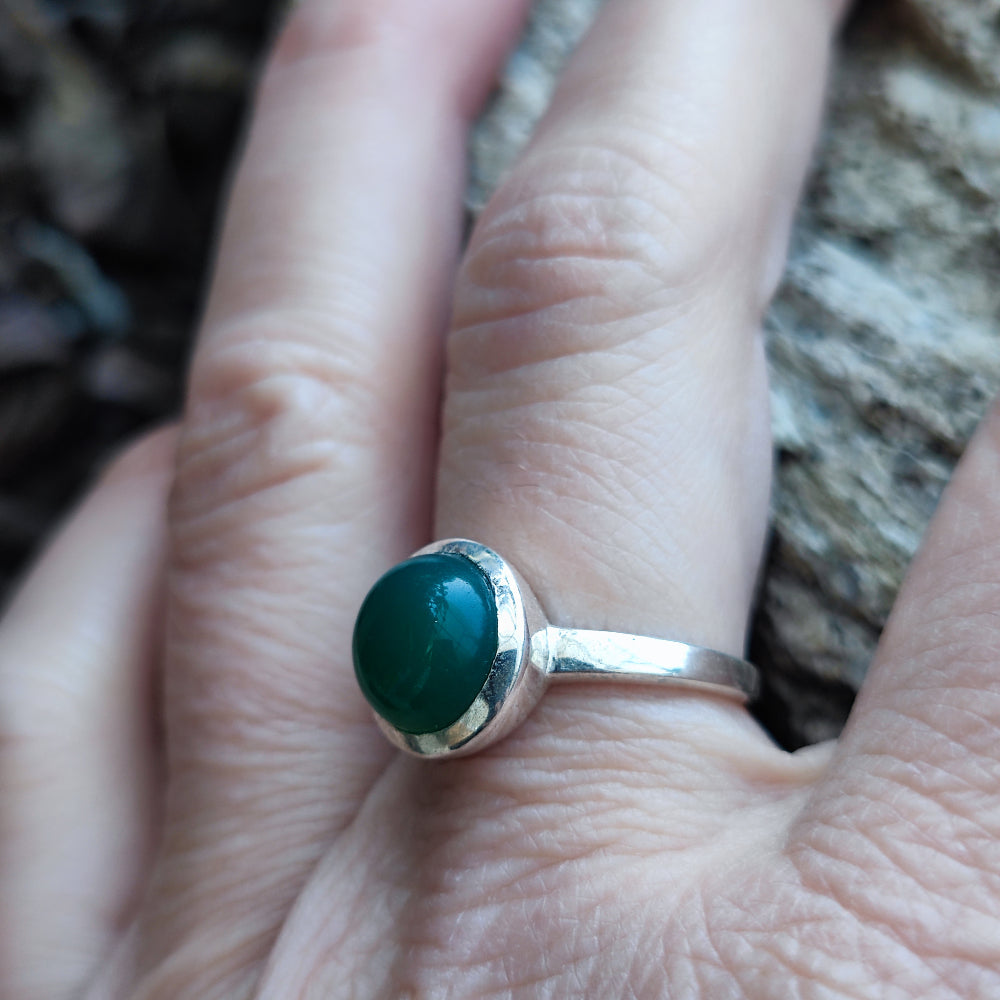 Anello con pietra in argento 925 - DAMOH