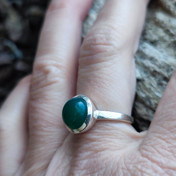 Anello con pietra in argento 925 - DAMOH