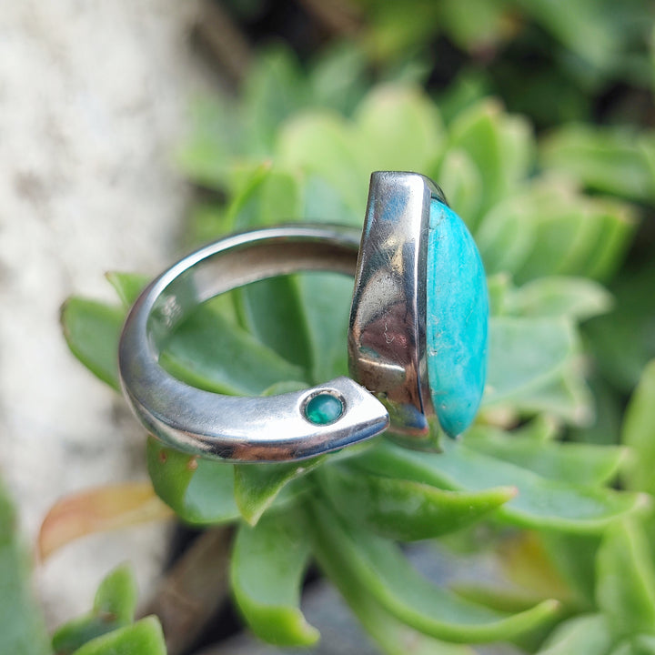 Anello con pietra in argento 925 - DIGHA