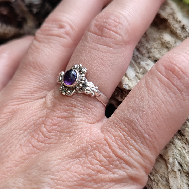 Anello etnico con pietra in argento 925 - DONDAL