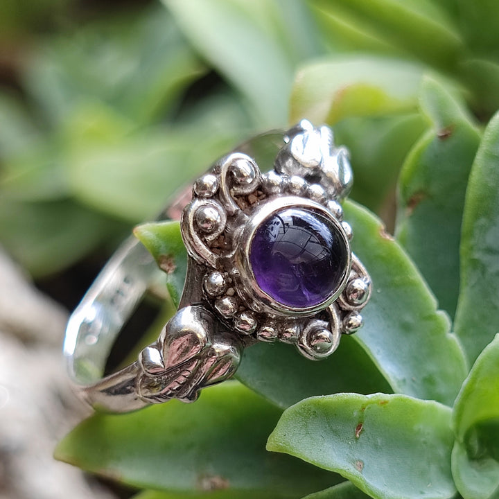 Anello etnico con pietra in argento 925 - DONDAL