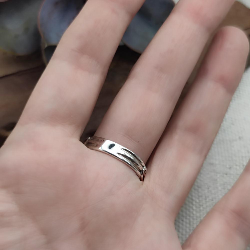 Anello artigianale in argento 925 con pietre - GATHAL