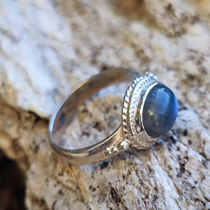 Anello in argento 925 con pietra - GIRIRAJ
