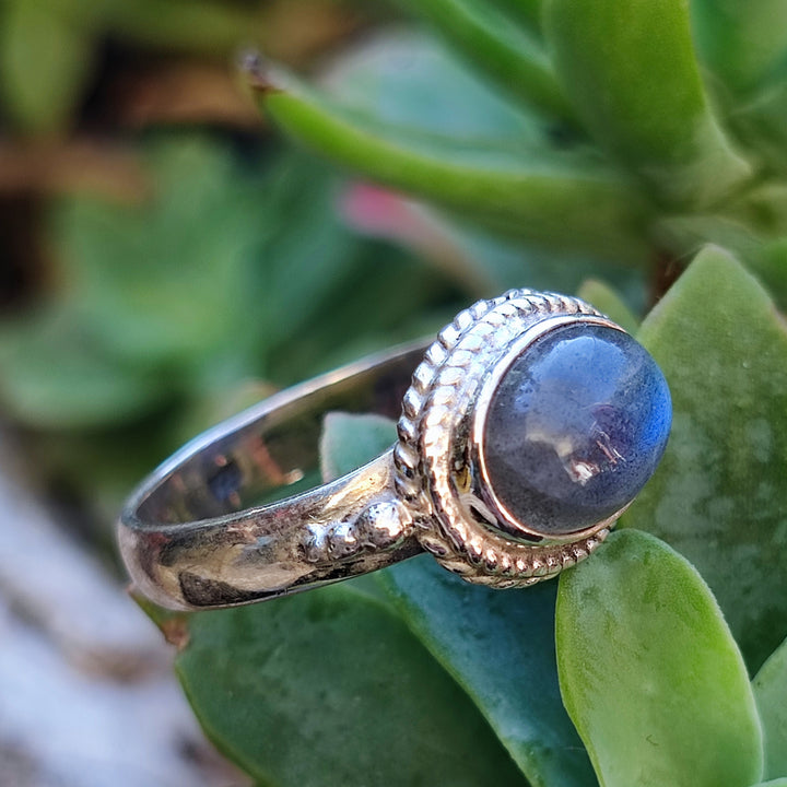 Anello in argento 925 con pietra - GIRIRAJ