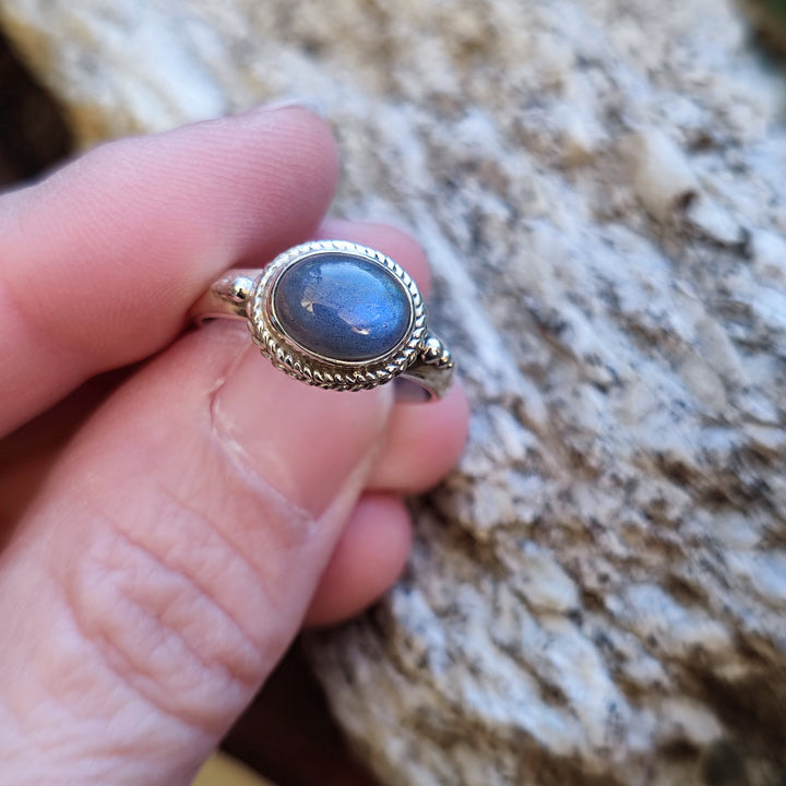 Anello in argento 925 con pietra - GIRIRAJ