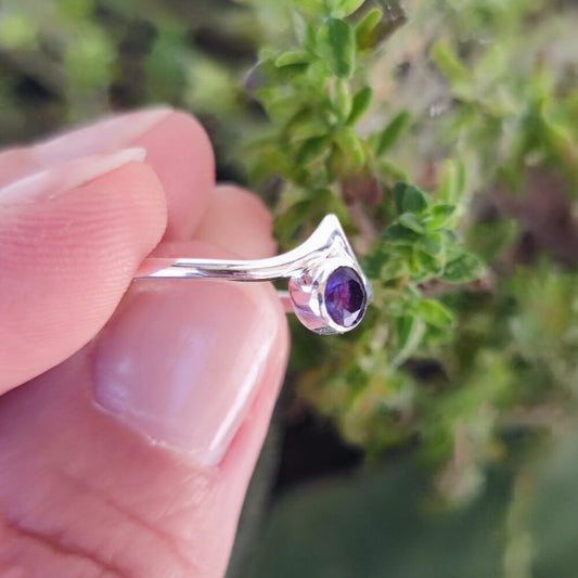 Anello etnico in argento 925 con pietra - GWALIOR